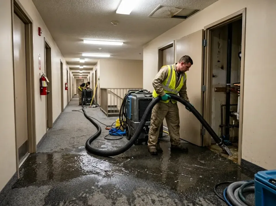 multi-unit-apartment-hallway-f-005 — frequently asked questions, Emergency Burst Pipe Water Extraction & Removal in East McK…